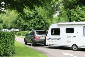 Towing a caravan